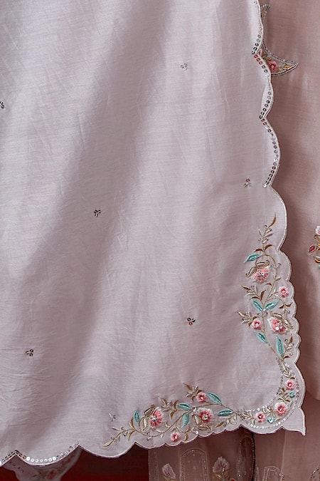 Anantaa By Roohi_Silk Chanderi Embroidered Dupatta _Online_at_Aza_Fashions