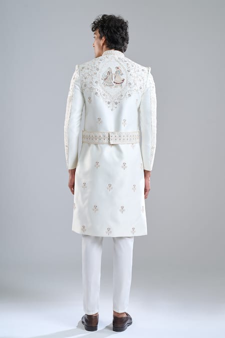Arihant Rai Sinha Florette Embroidered Sherwani Set 