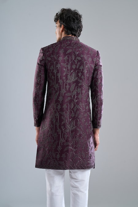 Arihant Rai Sinha Cutdana Embroidered Sherwani Set 