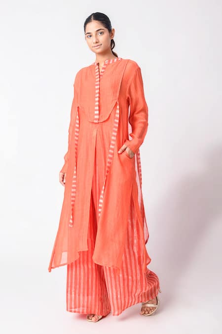 JAYATI GOENKA Chanderi Silk Kurta Set 