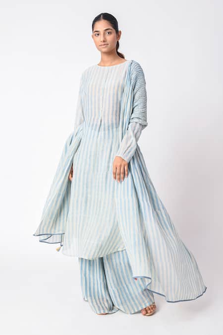 Jayati Goenka Stripe Print Kurta Set 