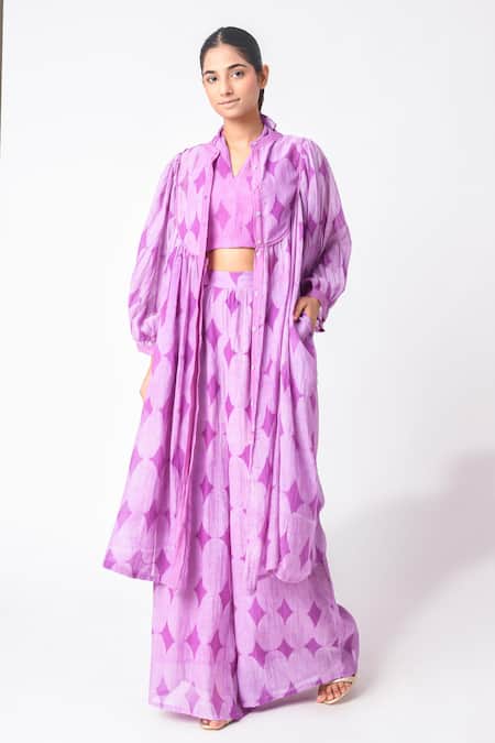 Jayati Goenka Printed Jacket Pant Set 