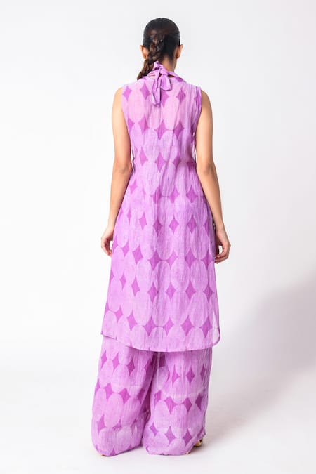 JAYATI GOENKA Printed Pant Set With Overlay 