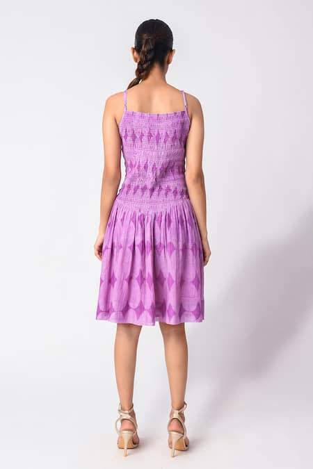 JAYATI GOENKA Chanderi Silk Printed Dress 