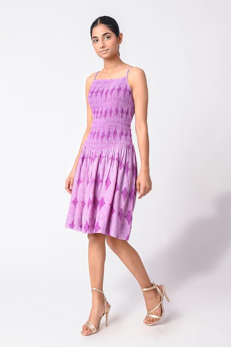 JAYATI GOENKA Chanderi Silk Printed Dress 