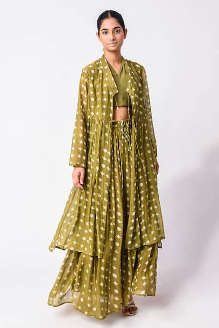 Jayati Goenka Chanderi Silk Printed Kurta Set