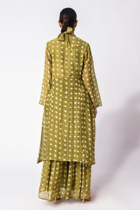JAYATI GOENKA Chanderi Silk Printed Kurta Set 
