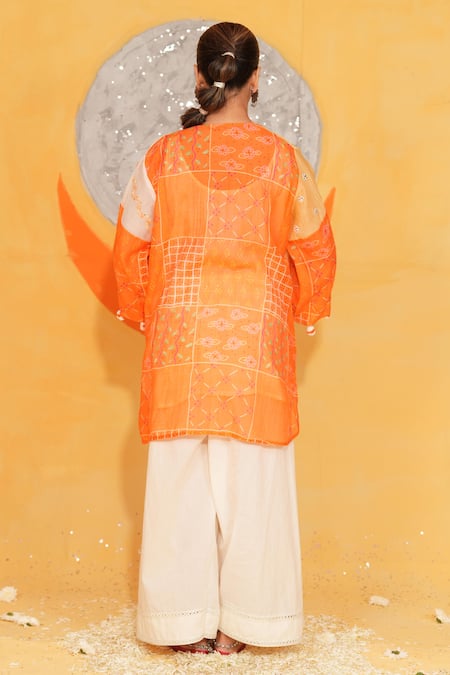 Jyoti Bansal Geometric Print Kurta With Salwar 
