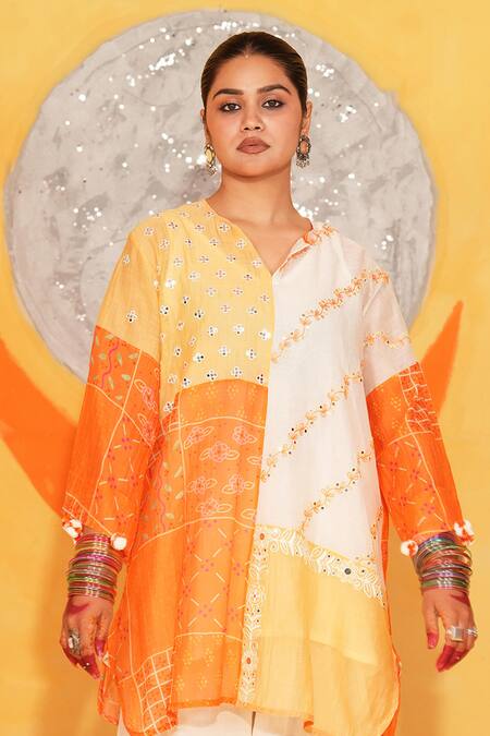 Jyoti Bansal_Geometric Print Kurta With Salwar _at_Aza_Fashions