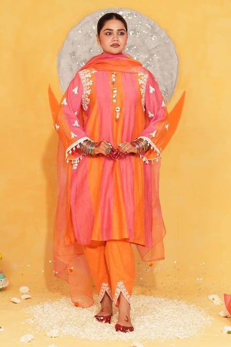Jyoti Bansal Colorblock Kurta Set 