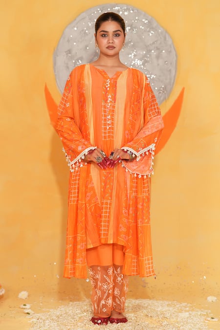 Jyoti Bansal Abstract Print Kurta Set 