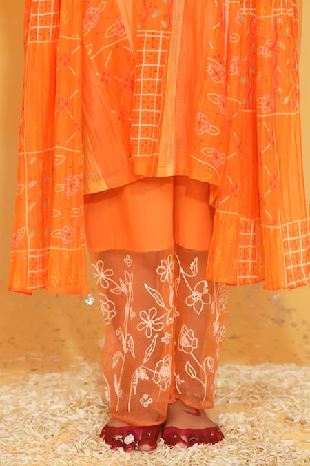 Shop_Jyoti Bansal_Abstract Print Kurta Set _Online_at_Aza_Fashions