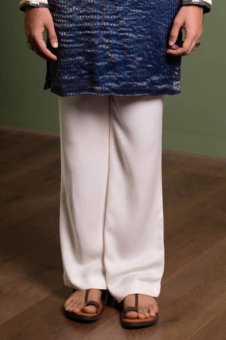 Buy_Kaaj Button_Bajirao Mirror Work Kurta Set _Online_at_Aza_Fashions