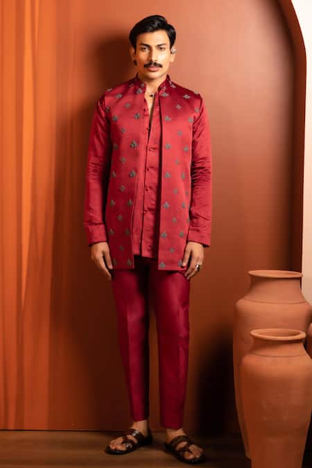 Kaaj Button Knotty Affair Kurta Bundi Set 