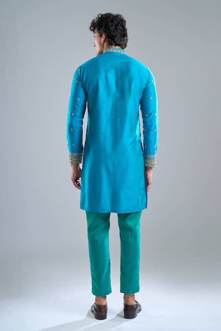 Arihant Rai Sinha Zardozi Work Kurta With Dupatta 