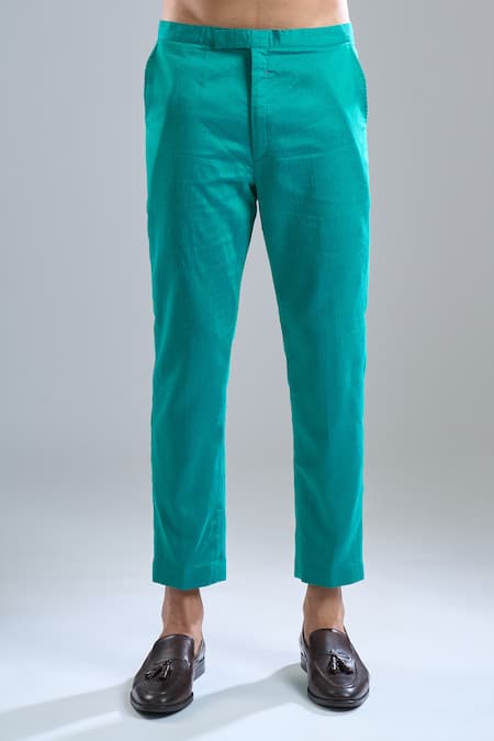 Arihant Rai Sinha_Blue Silk Zari Zardozi Work Kurta With Dupatta _at_Aza_Fashions