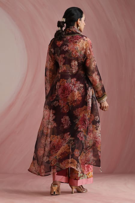 Moh India The Maharani Bagh Overlay Trouser Set 