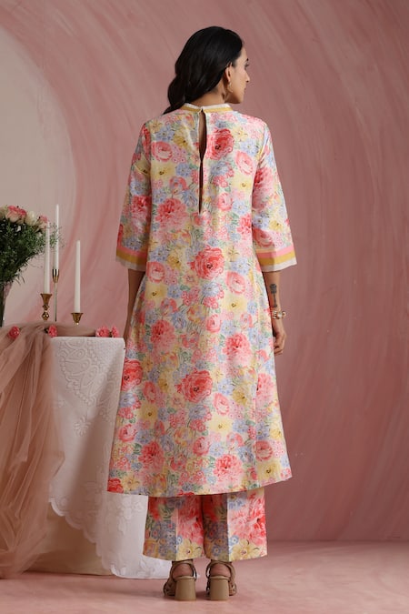 Moh India Courtyard Gardens Kurta Pant Set 