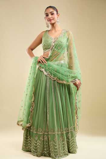 Samyukta Singhania Embroidered Lehenga Blouse Set 