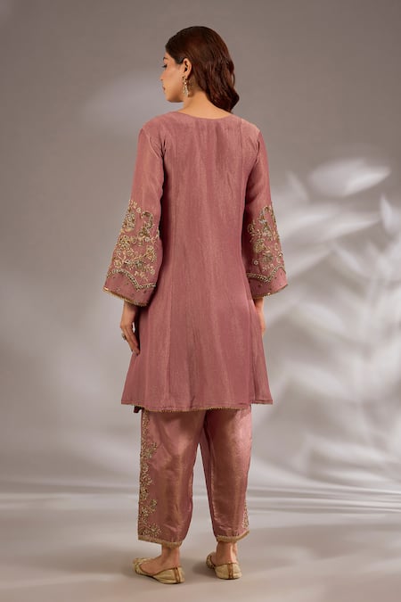 Studio A Tissue Hand Embroidered Anarkali Set 