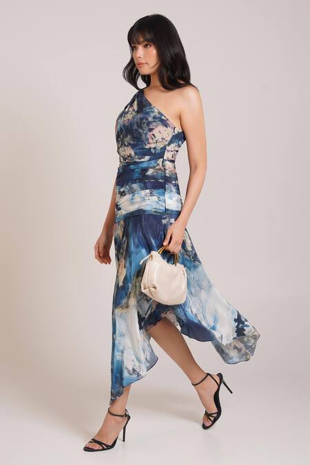 Buy_Advait_Nuri One Shoulder Dress _Online_at_Aza_Fashions