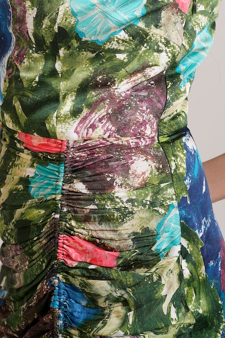 Shop_Advait_Gaia Ruched Dress _Online_at_Aza_Fashions