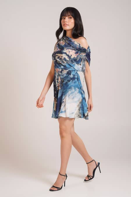 Buy_Advait_Nuri Ruched Dress _Online_at_Aza_Fashions