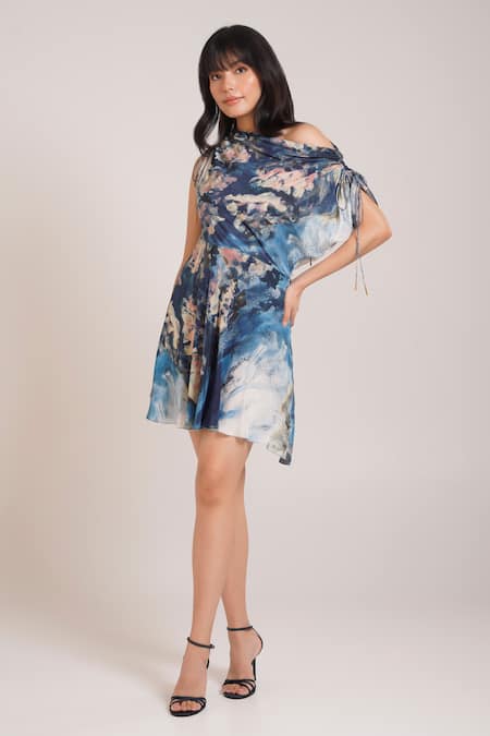 Shop_Advait_Nuri Ruched Dress _Online_at_Aza_Fashions