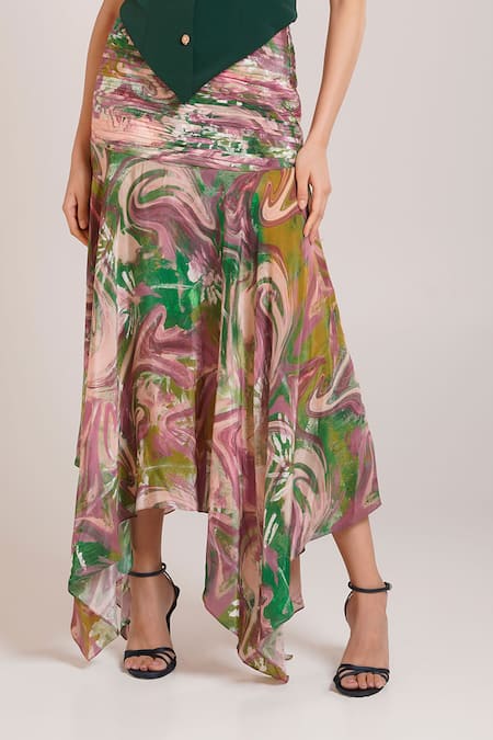 Advait_Ira Printed Skirt Set _at_Aza_Fashions