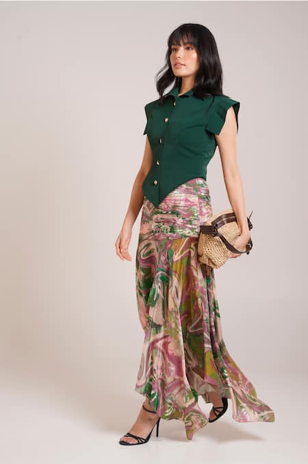 Shop_Advait_Ira Printed Skirt Set 