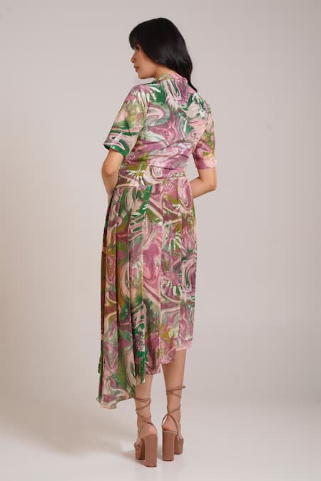 Advait Ira Printed Polo Dress 