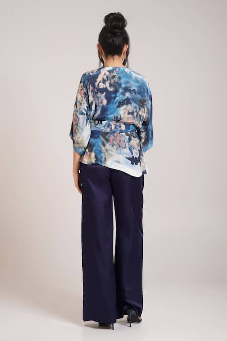 Advait Nuri Printed Wrap Top & Pant Set 