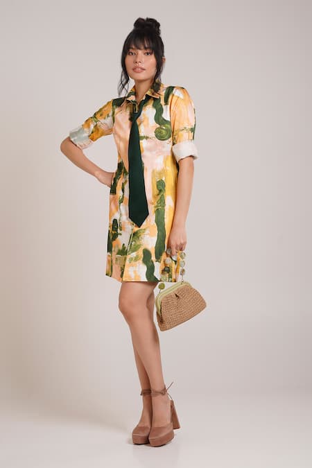 Buy_Advait_Ceri Printed Blazer Dress _Online_at_Aza_Fashions
