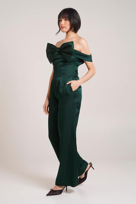 Advait_Koru Bow Top & Trouser Set _Online_at_Aza_Fashions