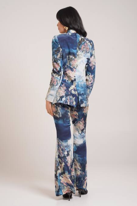 Buy_Advait_Nuri Printed Blazer Set _Online_at_Aza_Fashions