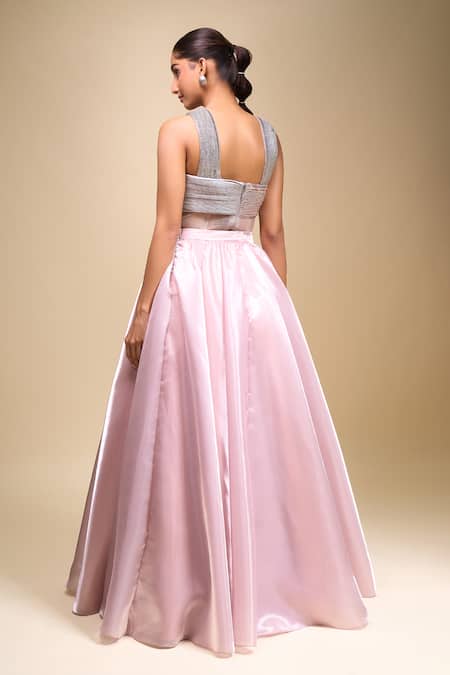 Amit Aggarwal Rose Draped Gown 