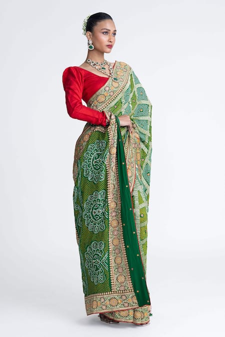 Naina Jain Gharchola Banarasi Saree With Unstitched Blouse Fabric 