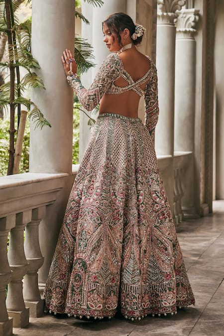 Jigar & Nikita Siam Serenity Lehenga Set 