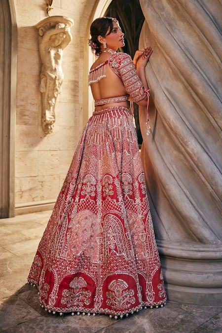 Jigar & Nikita Smash The Patriarchy Embroidered Bridal Lehenga Set 