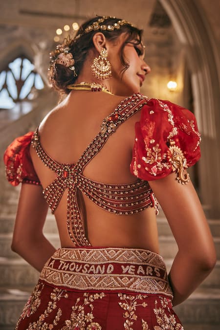 Jigar & Nikita Anant Pichwai Saga Embroidered Bridal Lehenga Set 