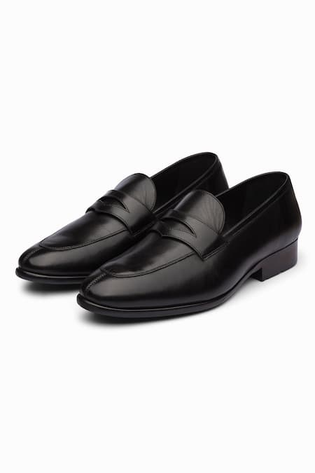 3dm Lifestyle Black Split Toe Penny Loafers 