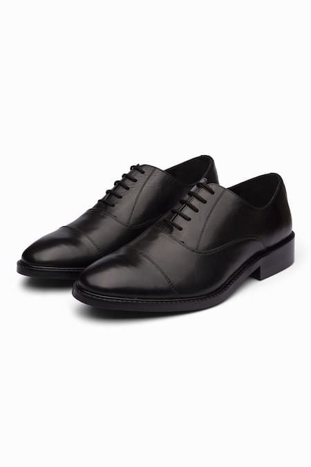 3dm Lifestyle Black Cap Toe Oxford Shoes 