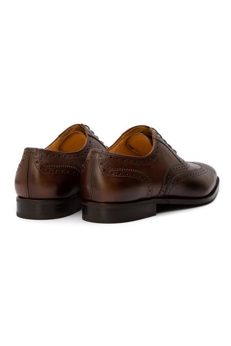 Buy_Dapper Shoes_Brown Cut Work Dark Brogue Wingtip Oxford Shoes _Online_at_Aza_Fashions