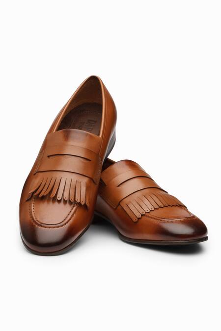 Dapper Shoes Fringe Belgian Loafers 