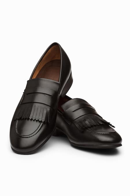 Dapper Shoes Fringe Belgian Loafers 