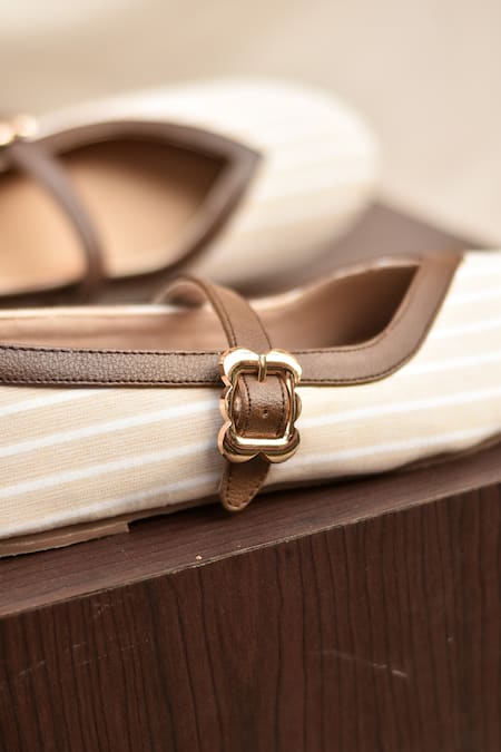 Around Always_Beige Edith Mary Janes _Online_at_Aza_Fashions