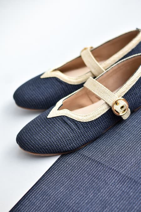 Buy_Around Always_Blue Agnes Mary Janes _Online_at_Aza_Fashions