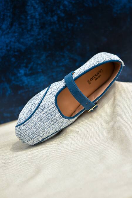 Buy_Around Always_Blue Marie Mary Janes _Online_at_Aza_Fashions