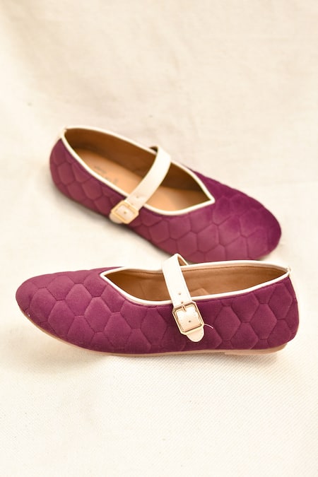 Around Always Burgundy Enola Mary Janes 