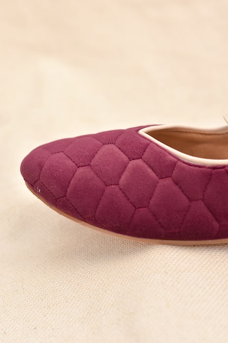 Buy_Around Always_Burgundy Enola Mary Janes _Online_at_Aza_Fashions